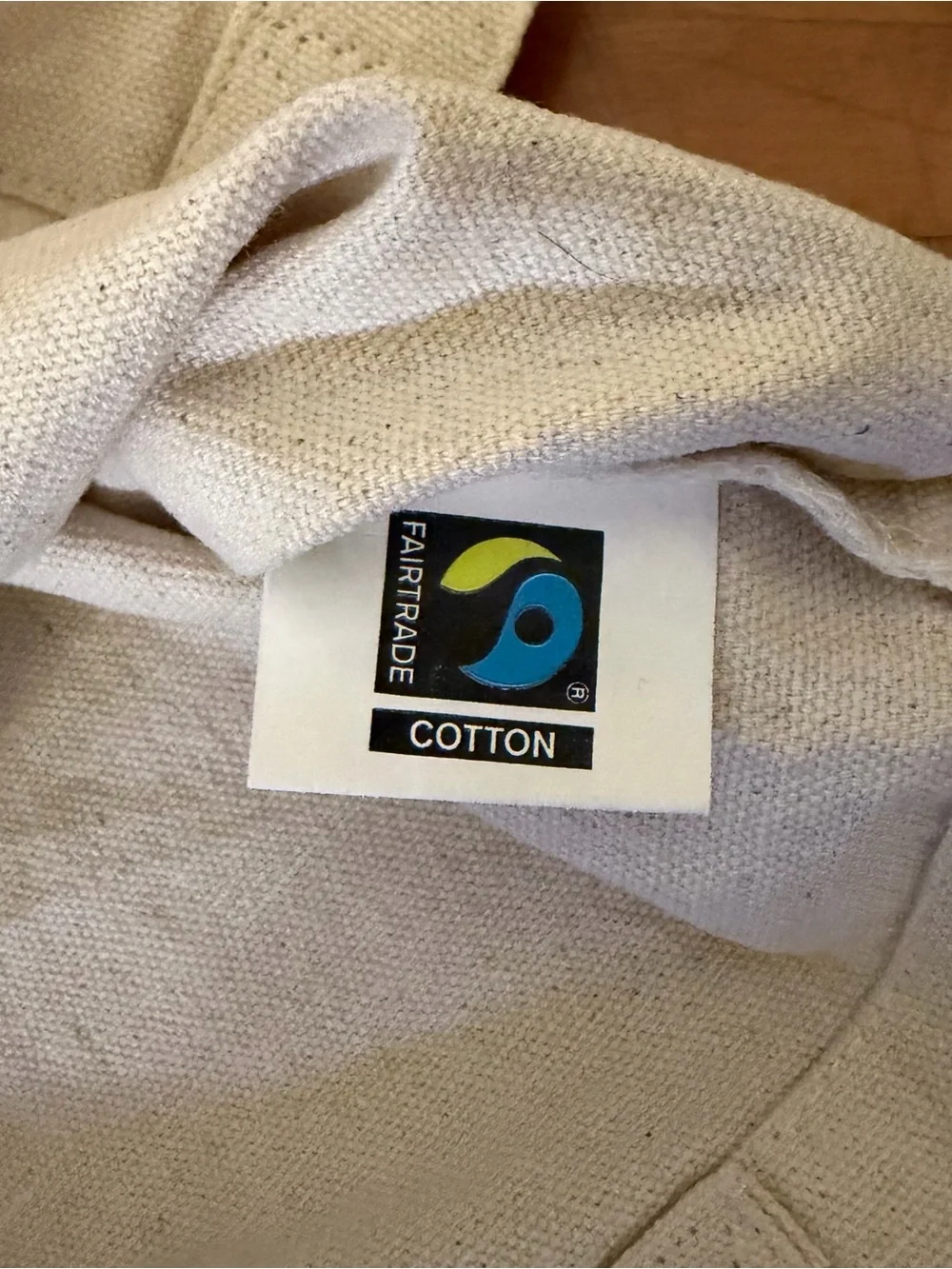 Arbonne Canvas Tote Bag Tan Cotton Fair Trade
